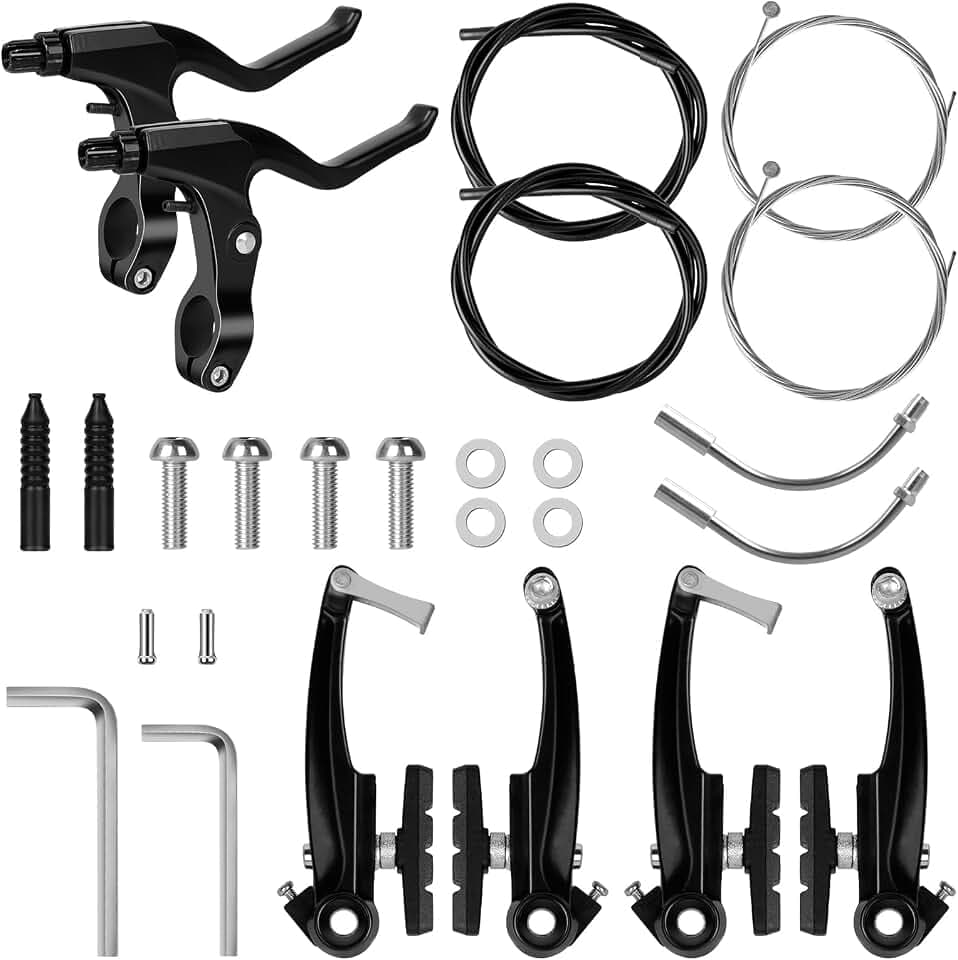 Kompletter Fahrrad Bremsen Set, Universal Fahrradbremsen Set Aluminium