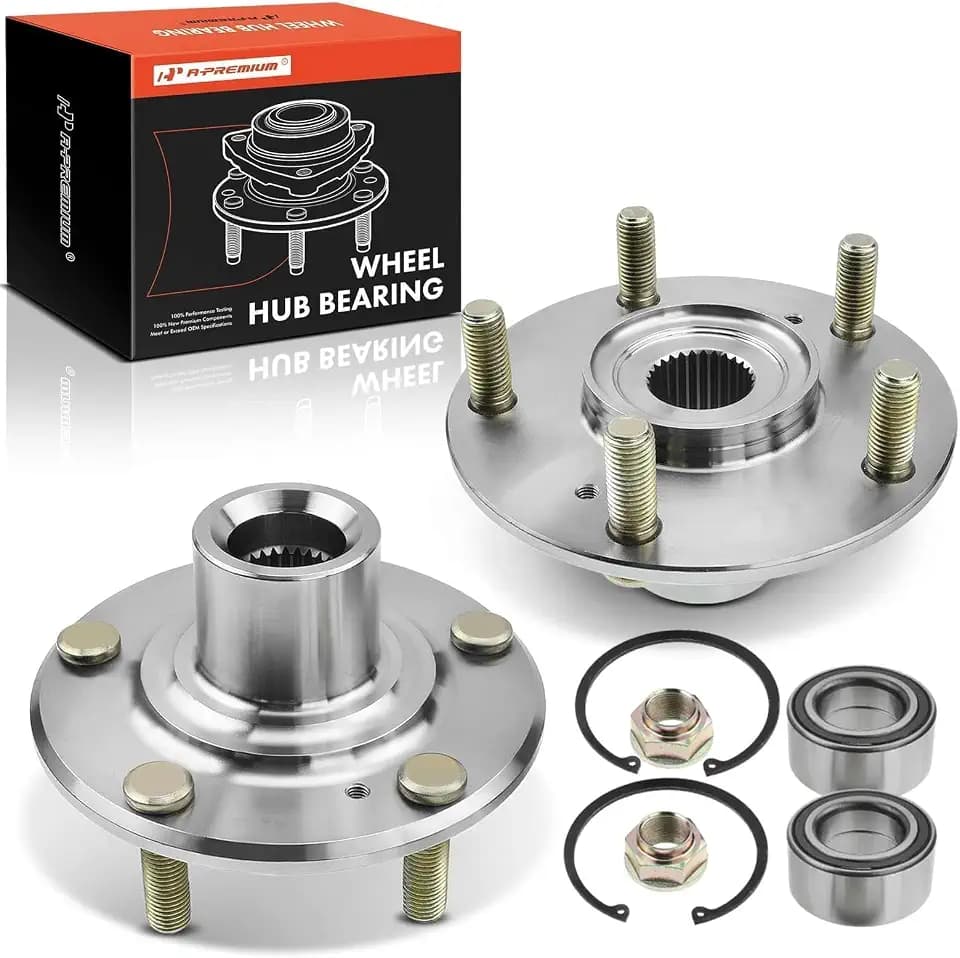 A-Premium 2 x Front Wheel Bearing and Wheel Hub Kit, Non-ABS