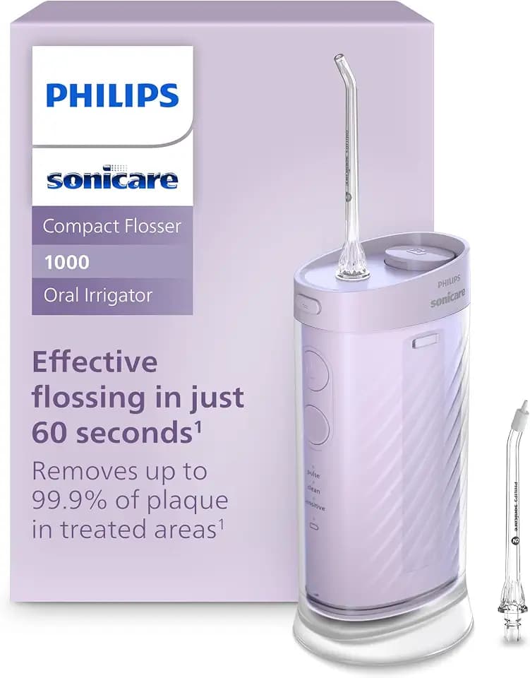 Philips Sonicare Compact Flosser 1000 Portable Water Flosser, 3 Modes