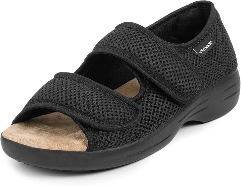 SCHAWOS Sandals Stretch 06, for men and women, orthopedic, swollen feet, for seniors