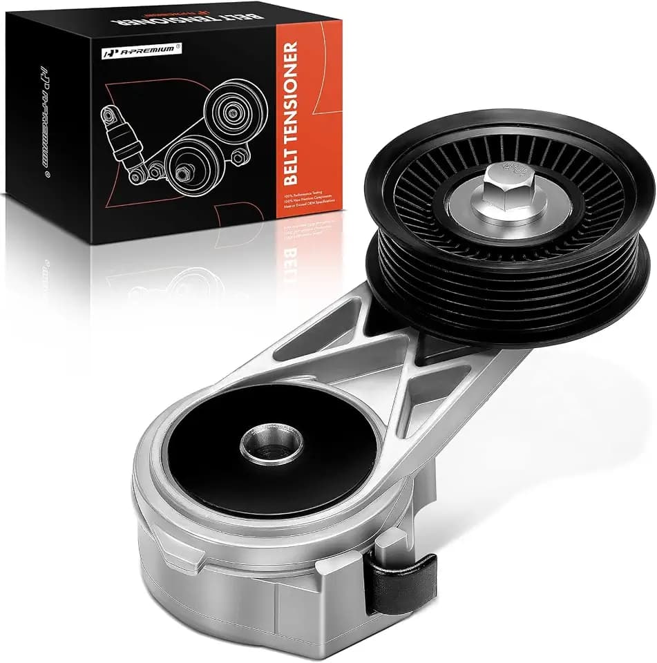 A-Premium Belt Tensioner Assembly with Pulley Compatible with Ford, Mercury