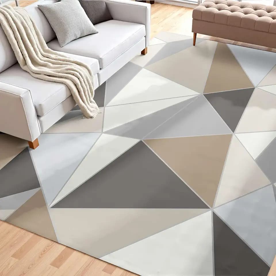 VEVOR 5 x 7 ft Area Rugs for Living Room, Washable Non-Slip and Tear-Resistant Soft Carpet Rug Pet & Child Friendly Modern Area Rugs Indoor Mat for Bedroom Kids Room Entryway Charcoal Gray