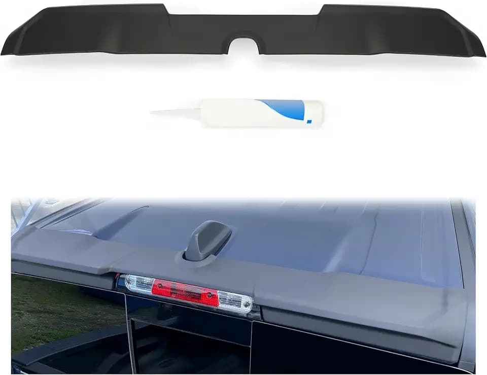 HECASA Cab Spoiler Roof Wing Compatible with 2019-2024 RAM 1500 Crew Cab