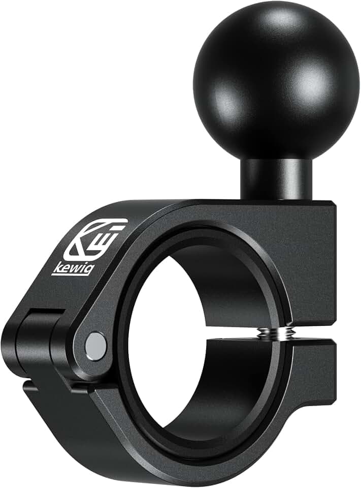 BRCOVAN 1'' Ball Mount, Aluminum Alloy Handlebar Clamp Base