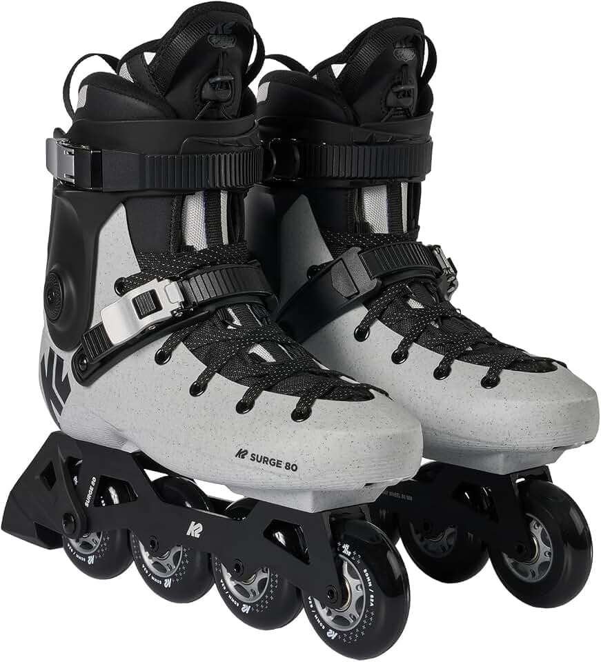 K2 Surge 80 Inline Skates for Men Women Adult, Unisex Urban Street Fitness Roller Skate Blades
