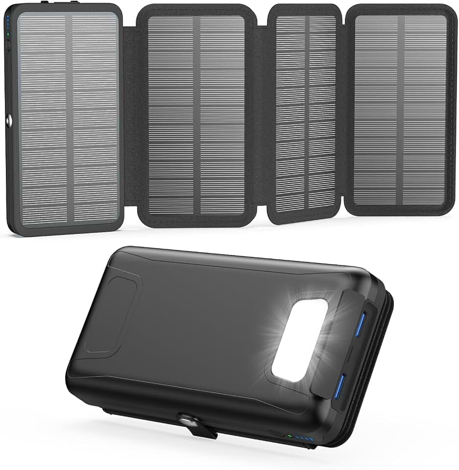 A ADDTOP Solar Powerbank 20000mAh – Solar Ladegerät mit 22.5W Schnelllade