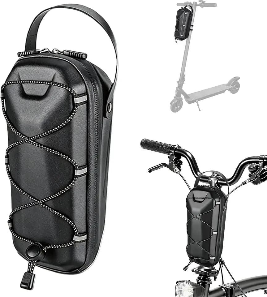 wasserdichte Lenkertasche Escooter: 3L E Scooter Tasche mit Multicolor Elastische Kordel Schnellverschluss Tragbare Tasche E Scooter, Rollertasche für Elektroroller Xiaomi Mijia Sedway Ninebot
