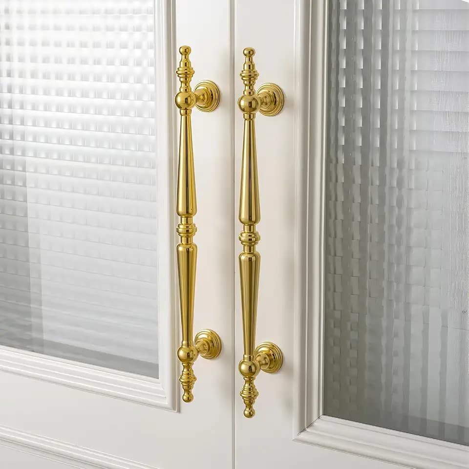Shimeyao 10 Pack Gold Vintage Cabinet Pulls 5"(128mm) Hole Center