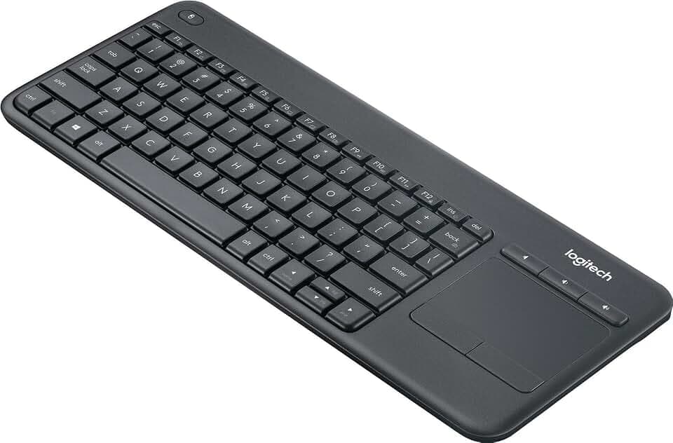 Logitech K400 Plus Kabellose TV-Tastatur mit Touchpad