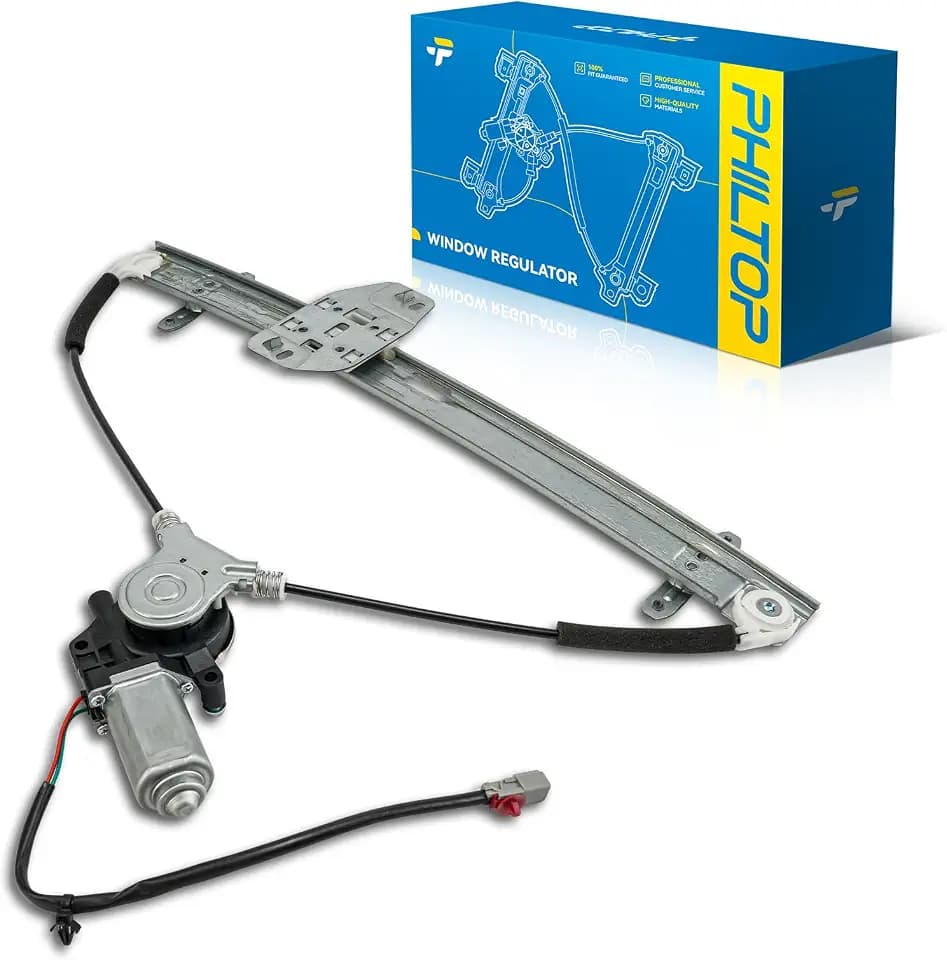 PHILTOP Front Right Power Window Regulator w/Motor for Honda Pilot 03-08