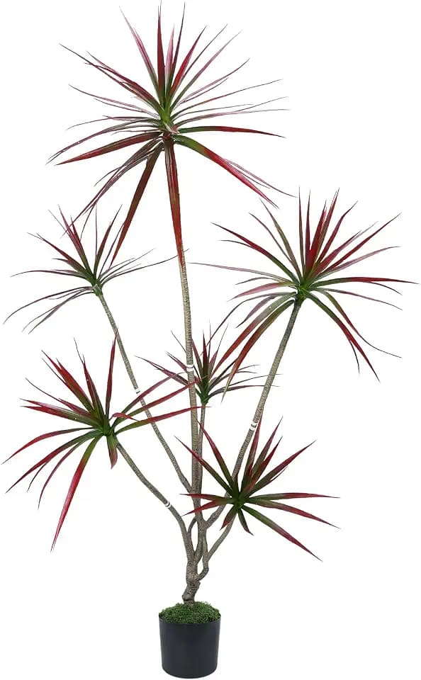 Trees Artificial Indoor 6ft Red Artificial Tree Dracaena Artificial Plant
