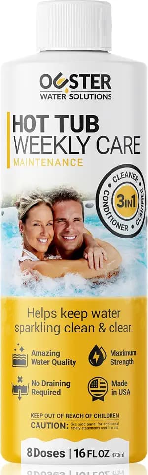 Ouster Hot Tub Weekly Care - 3in1 Cleaner, Clarifier & Conditioner (8-Week)