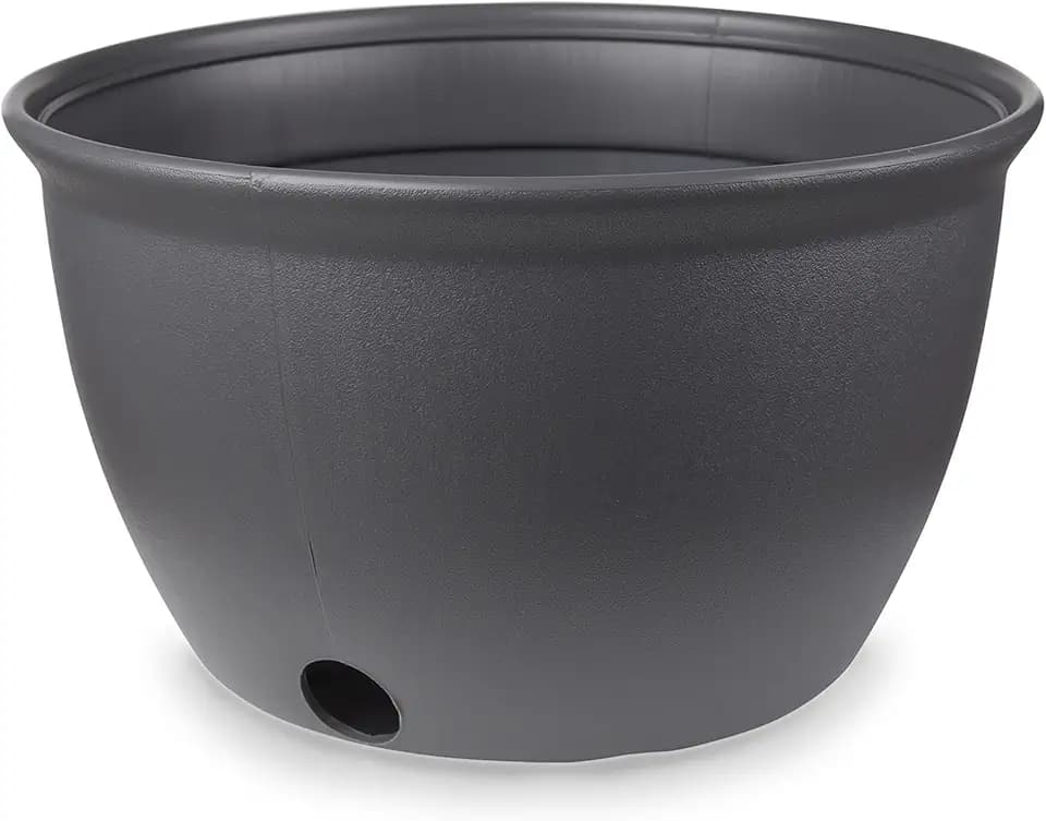 Mighty Tuff Decorative Garden Hose Storage Pot, Durable Holder, Stylish Hose Storage for 100 Foot Standard Hose or 300 Foot Retractable Hose