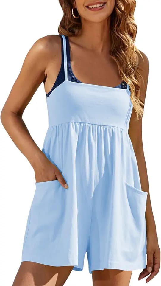 Womens Rompers for Summer Sleeveless Workout Athletic Strappy Outfit
