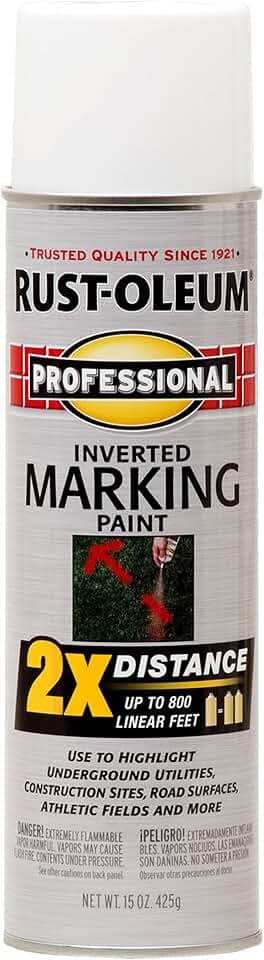 Rust-Oleum Professional 2X Inverted Marking White Spray Paint