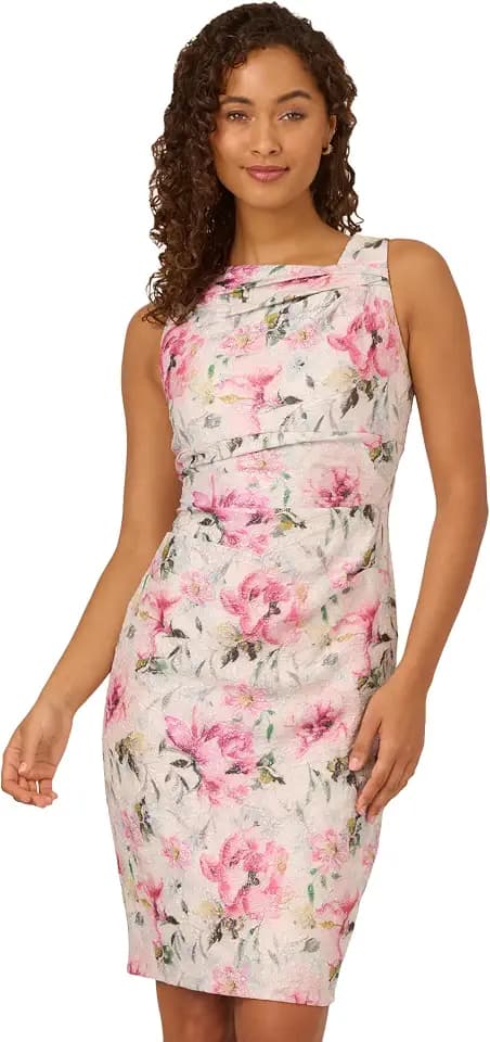 Adrianna Papell Women's Floral Short Dress