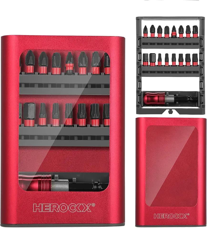 Professional Schraubendreher-Bit-Set, 33-teilig, inkl. Schlagspitzen, Schraubendreher-Bits und vieles mehr