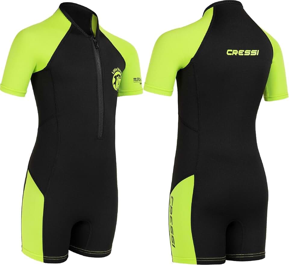 Cressi Shorty 2mm Neoprenanzug Kinder - Schwimmanzug Kinder - UV, Kälteschutz & Quallenschutz - Badeanzug Design aus Italien