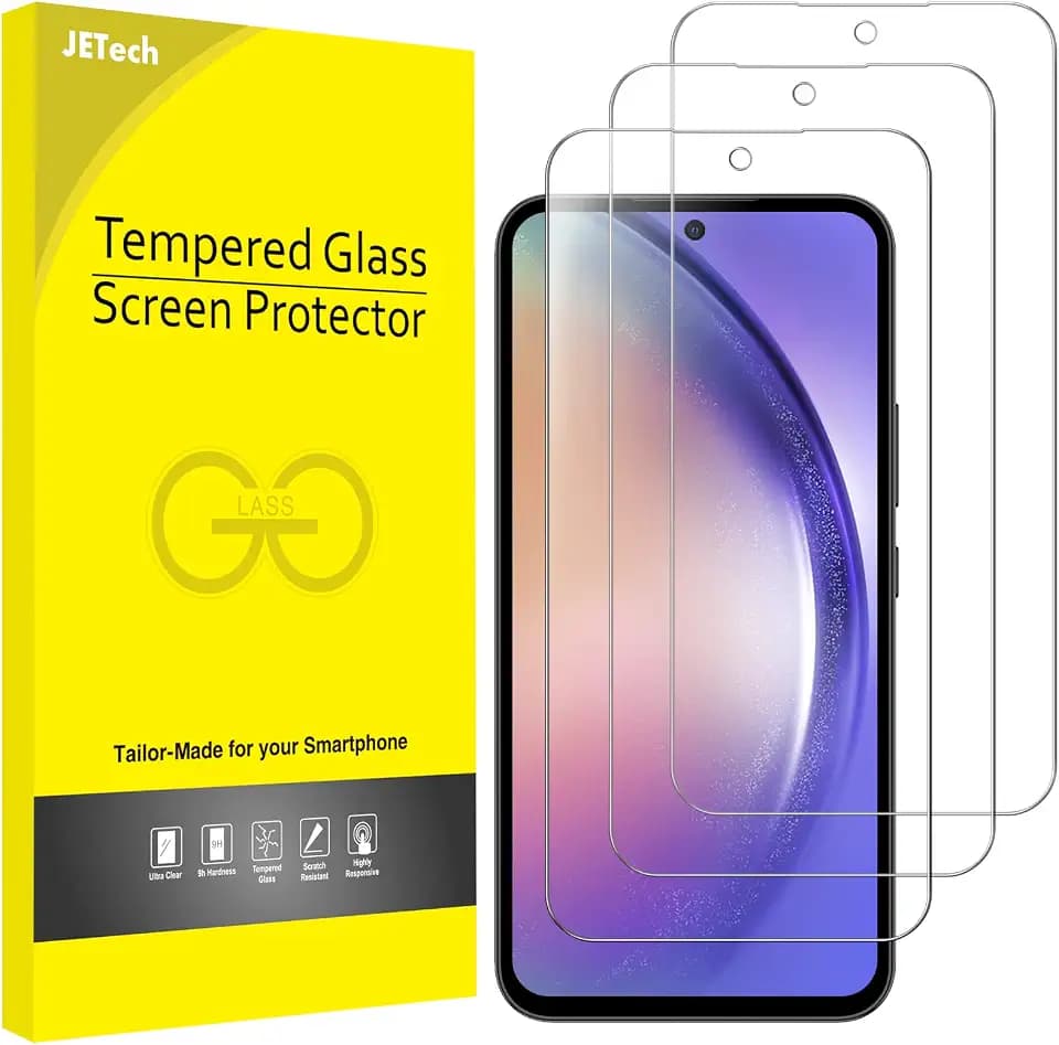 JETech Screen Protector for Samsung Galaxy A54, 3-Pack