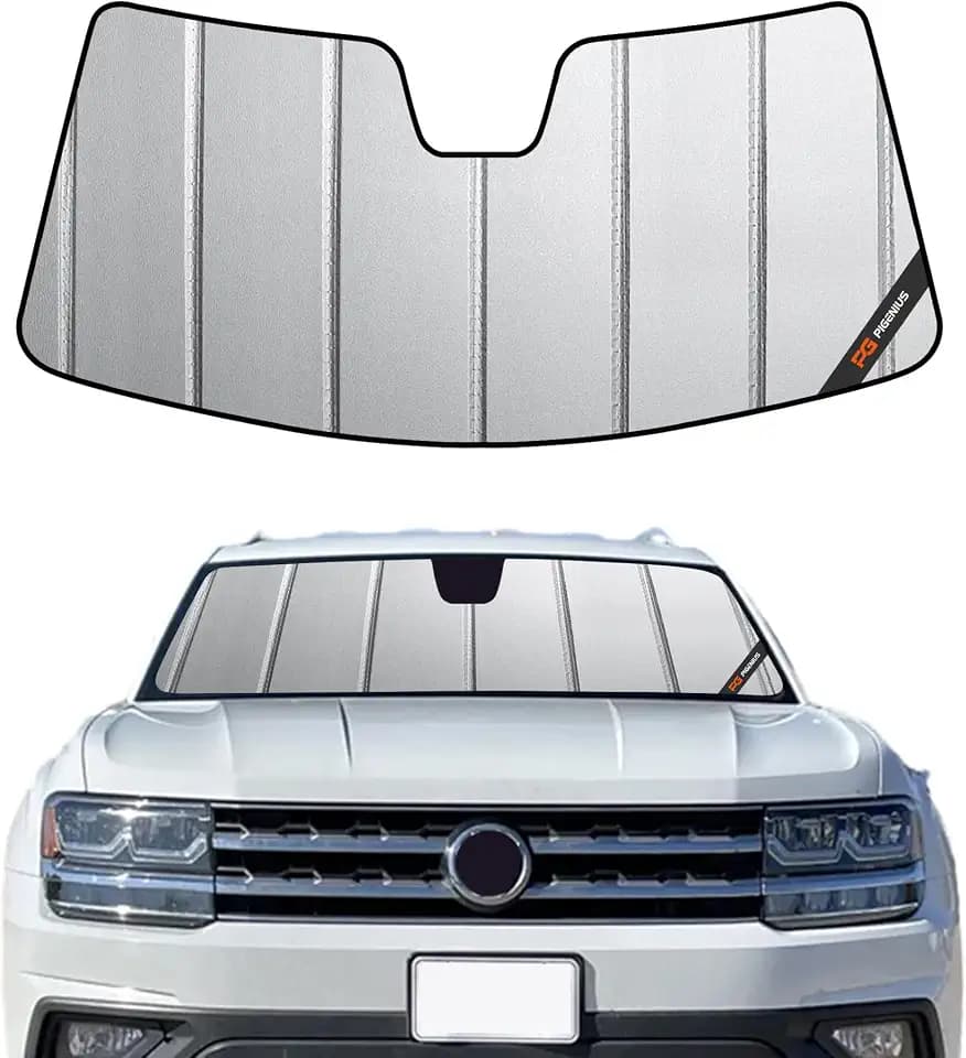 Pigenius Windshield Sun Shade for Volkswagen Atlas 2018-2026 Front Window Sunshade - Safeguard