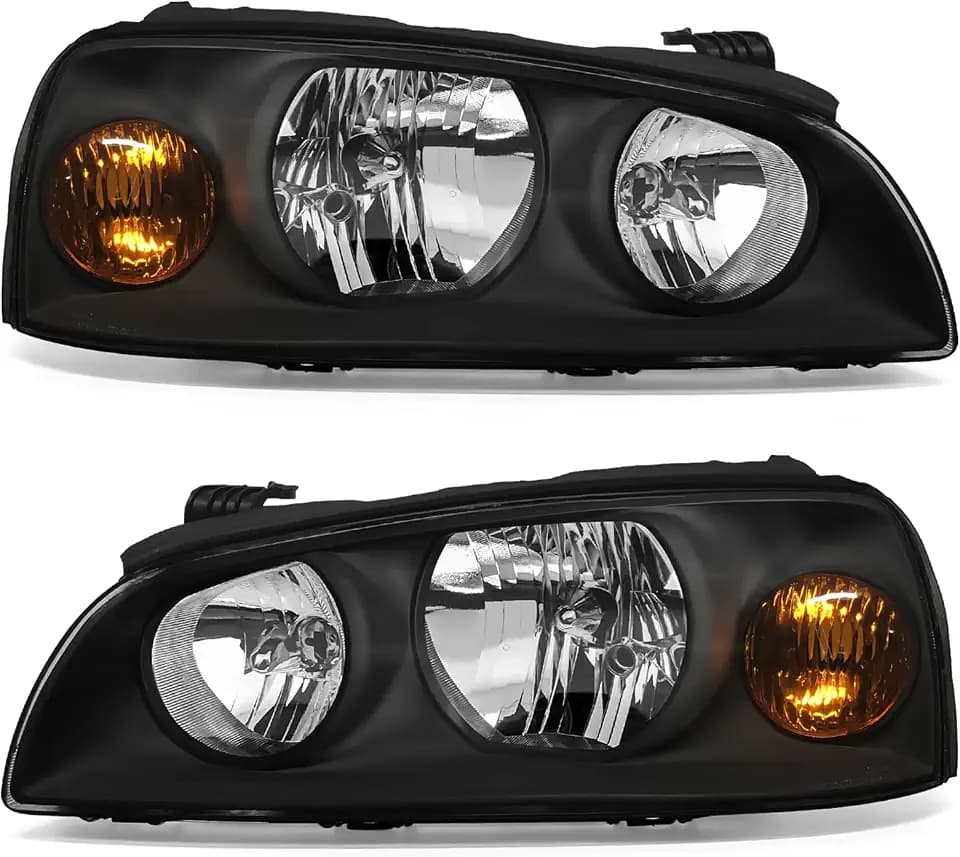 for 2004-2006 Hyundai Elantra Headlights Assembly Black Pair