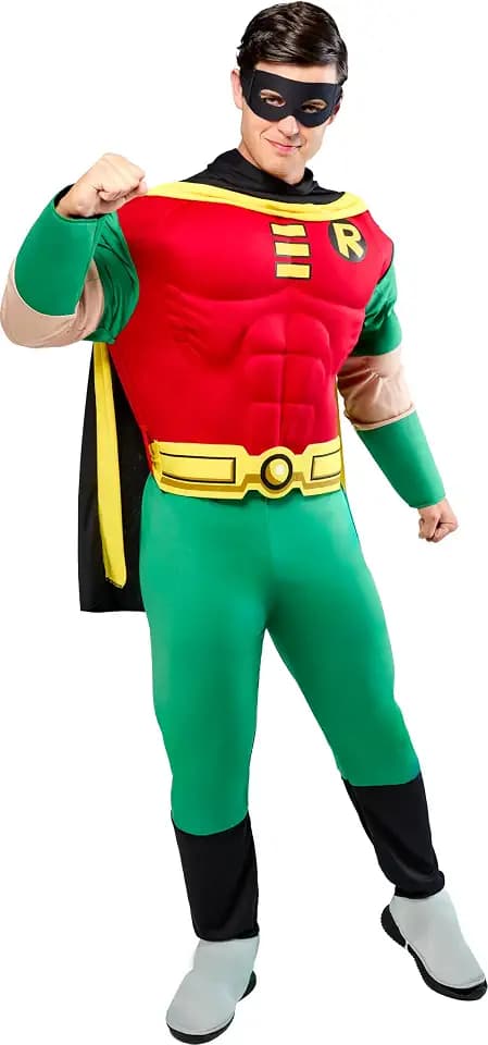Rubies at Party City DC Teen Titans: Robin Costume for Adults, Men's Costume