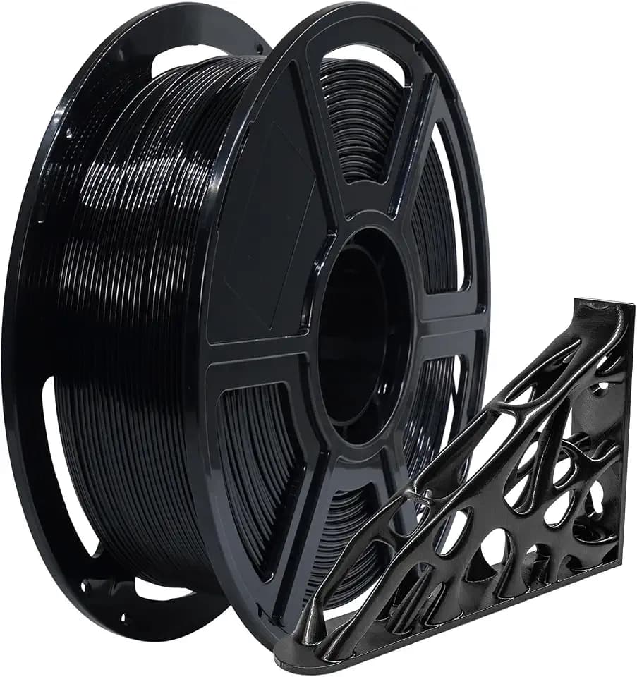 FLASHFORGE PETG Hochgeschwindigkeits-Filament 1,75 mm, stoßfestes Filament für 3D-Drucker, 1 kg, Maßgenauigkeit +/-0,02 mm, kompatibel mit den meisten FDM-Druckern (schwarz)