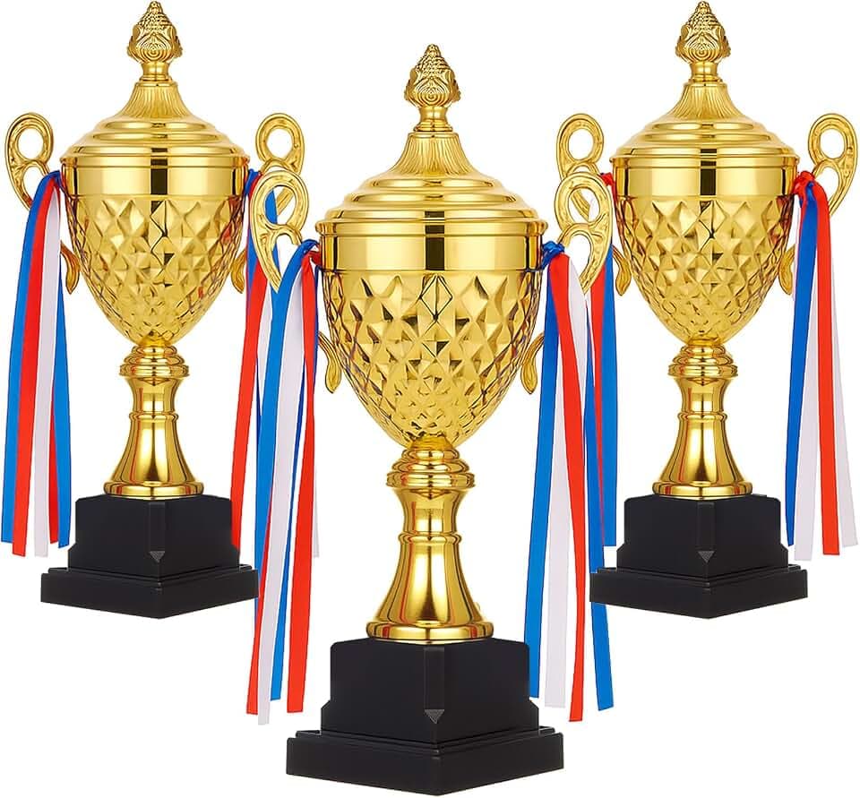 Liliaafar Large Gold Trophy Cup for Soccer Award