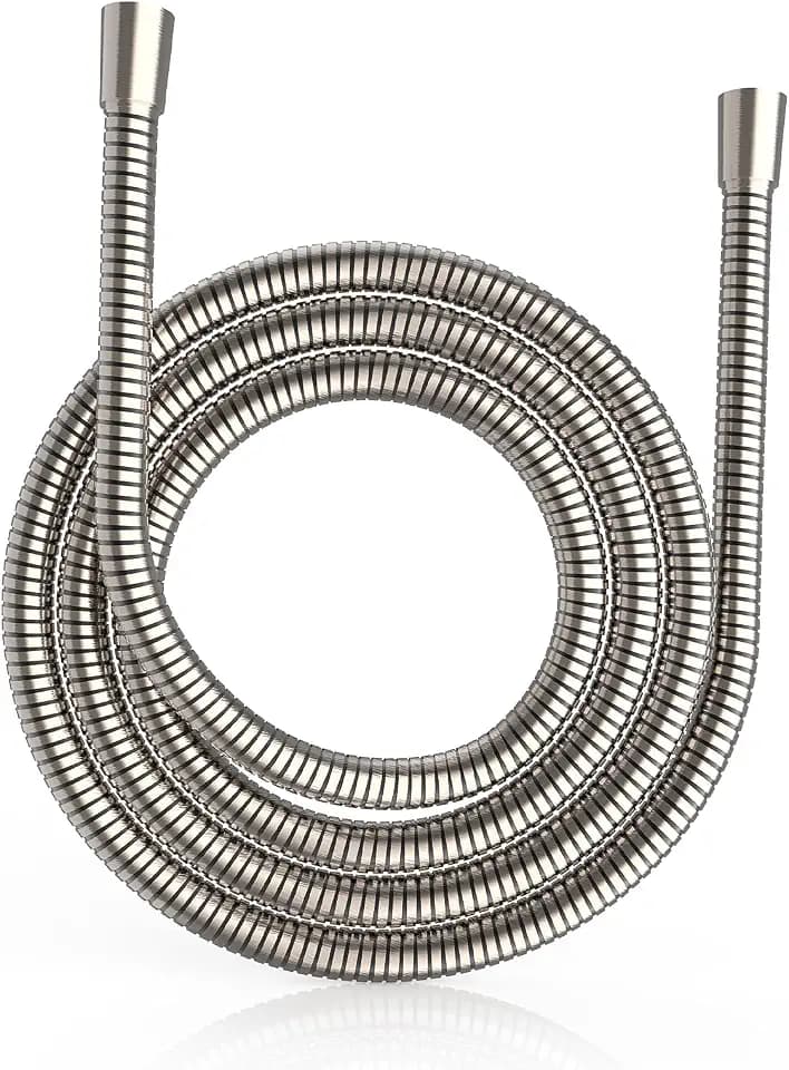 MEKO Duschschlauch 1,8m – 304 Edelstahl Brauseschlauch mit universellem Anschluss, Extra-Länge Duschkopf Schlauch und 360-Grad flexibles Anti-Verwicklungsdesign (Nickel gebürstet)