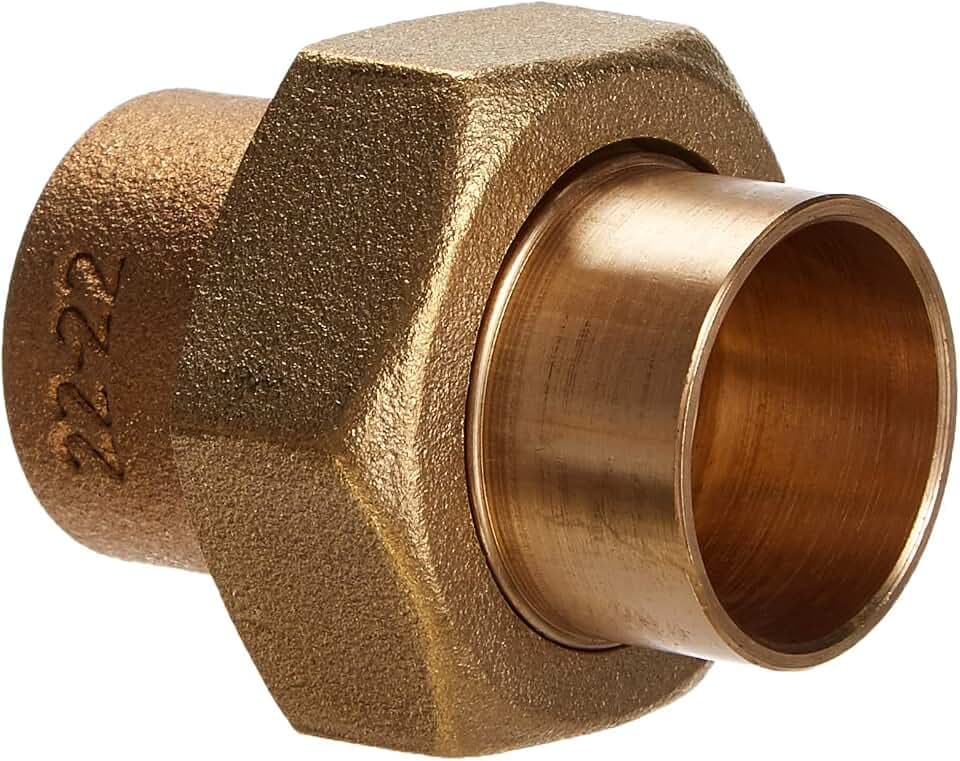 Cornat Löt-Verschraubung, 2 Muffen, konisch dichtend, A 22 mm, 1 Stück, rotguss, T534022