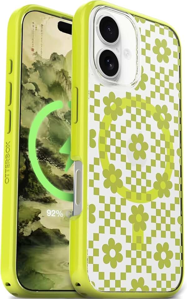 OtterBox iPhone 16 – Symmetry Series Slim MagSafe Case - Daisy Dance