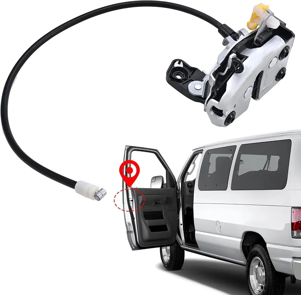 Yinlowa Driver Side Door Latch for Ford E150 E250 E350 E450, 6C2Z1521813A