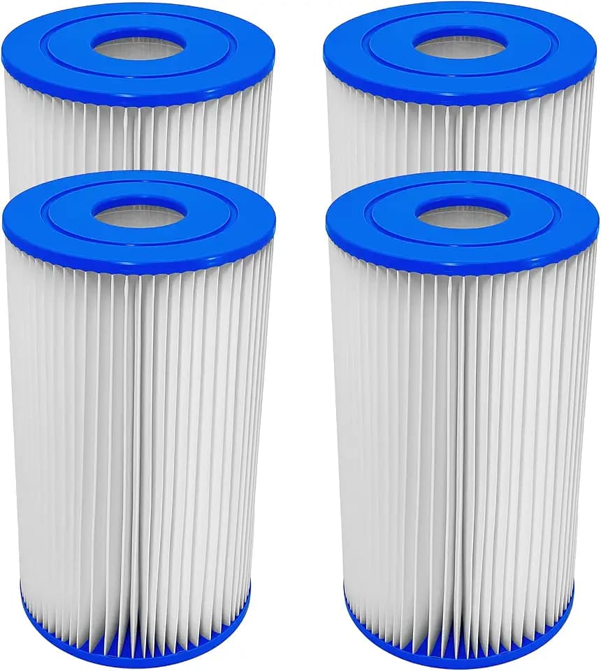 Type A/C Pool Filter Cartridges Compatible with 29000E/59900E/29003E 28603EG 28637EG 28635EG 58603E 58604E 56638E 603G 604G 637R Moldes 530/1000/1500 GPH Filter Pumps (4 Pack)