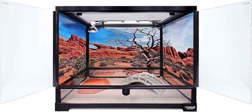 24Lx18Wx18H Reptile Terrarium, 33 Gallon Reptile Tank