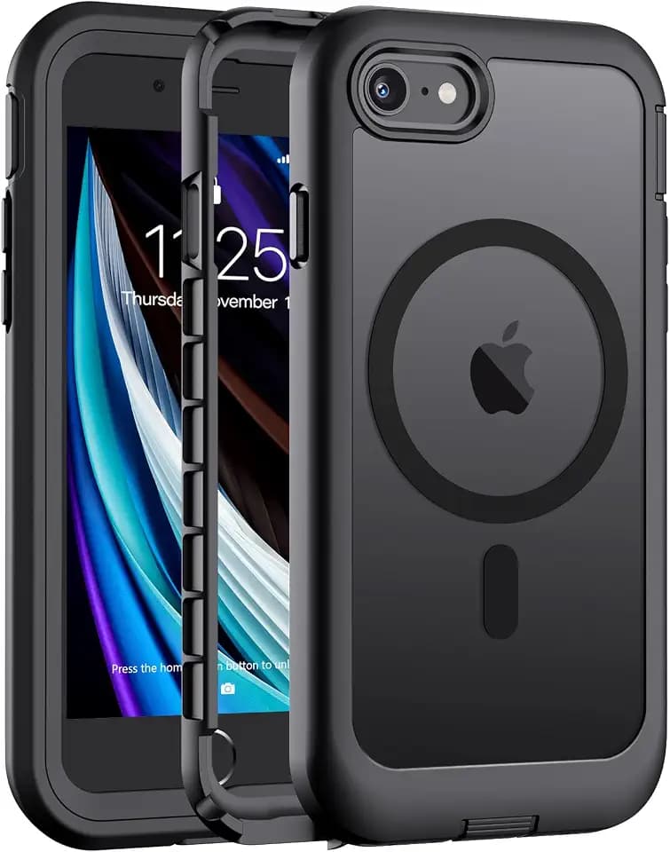 jaroco Magnetic for iPhone SE Case 3rd/2rd,iPhone 8/7 Case 4.7''-Black