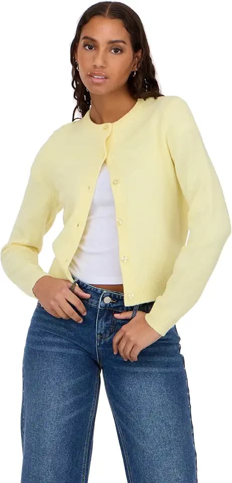 Forever 21 Womens Cardigan Sweater Soft Knit Long Sleeve Button Front