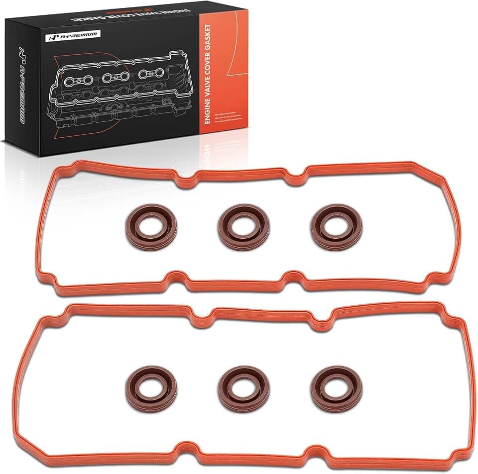 A-Premium Engine Valve Cover Gasket Set, for Oil or Gas Leak Repair