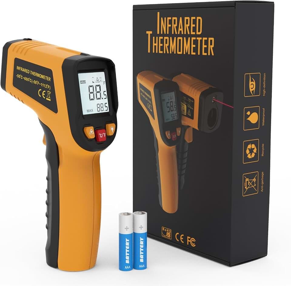 KNINE OUTDOORS Infrared Thermometer Gun, -58℉ to 1112℉