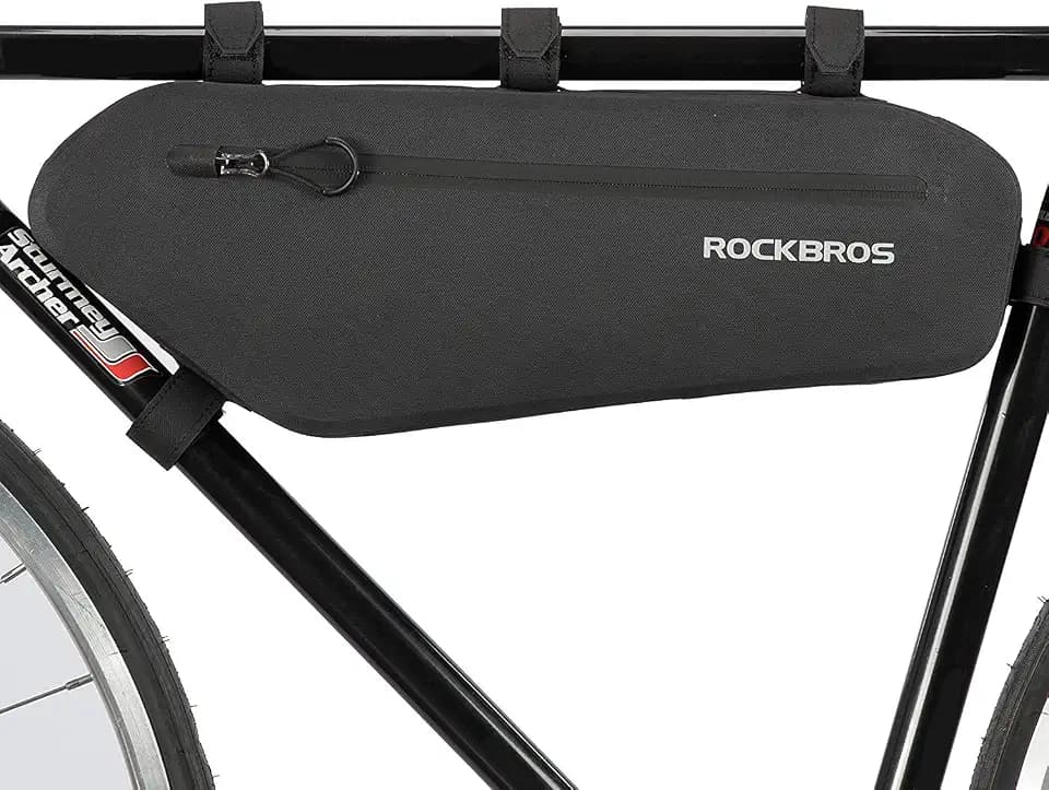 ROCKBROS Fahrradtasche Rahmen Wasserdicht Rahmentasche Triangle Bag Dreiecktasche ca.3L Schwarz
