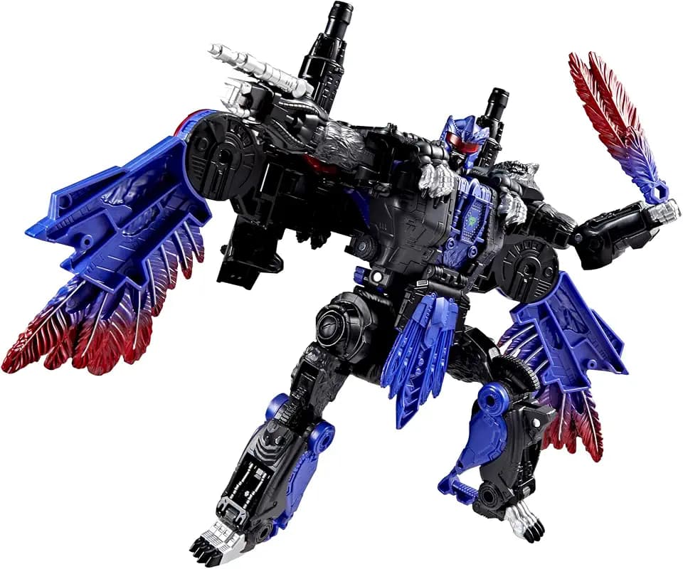 Transformers Age of the Primes Razorclaw, Leader Class 7.5-Inch Converting Action Figure, Robot Toys for Ages 8+
