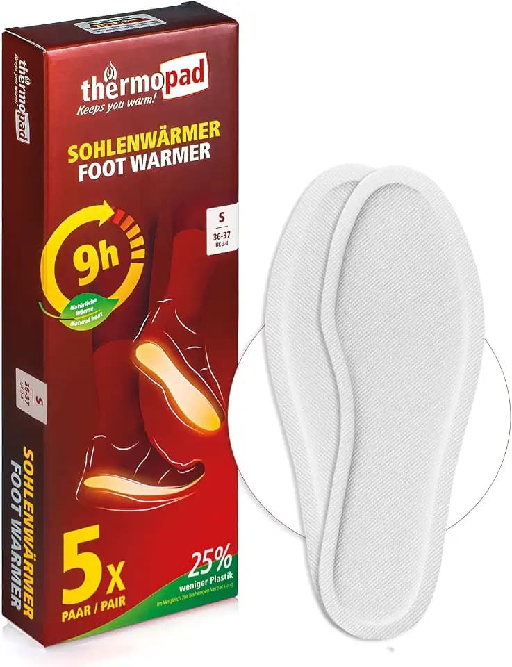 THERMOPAD Sohlenwärmer - 5, 10 oder 30 Paar Wärmepads (in 5 Größen)