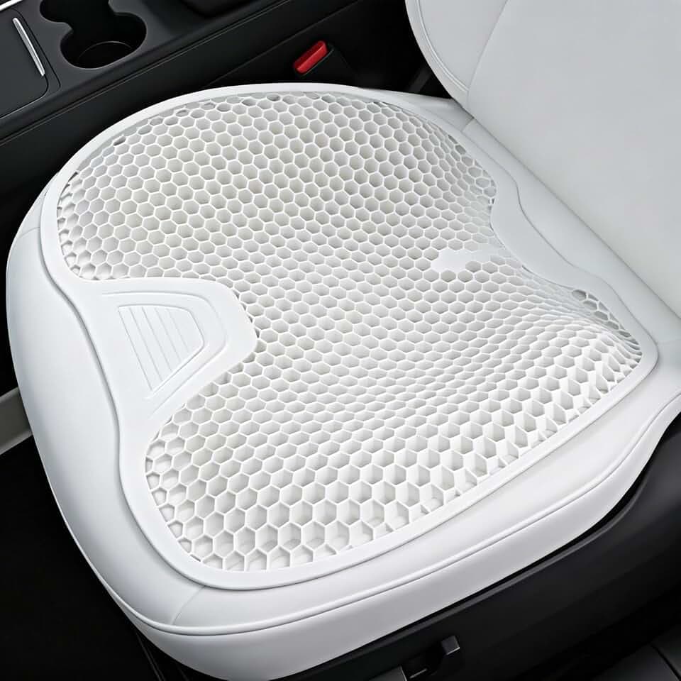 1 Pack Silicone Seat Cushion, High Support Seat Cover for Tesla