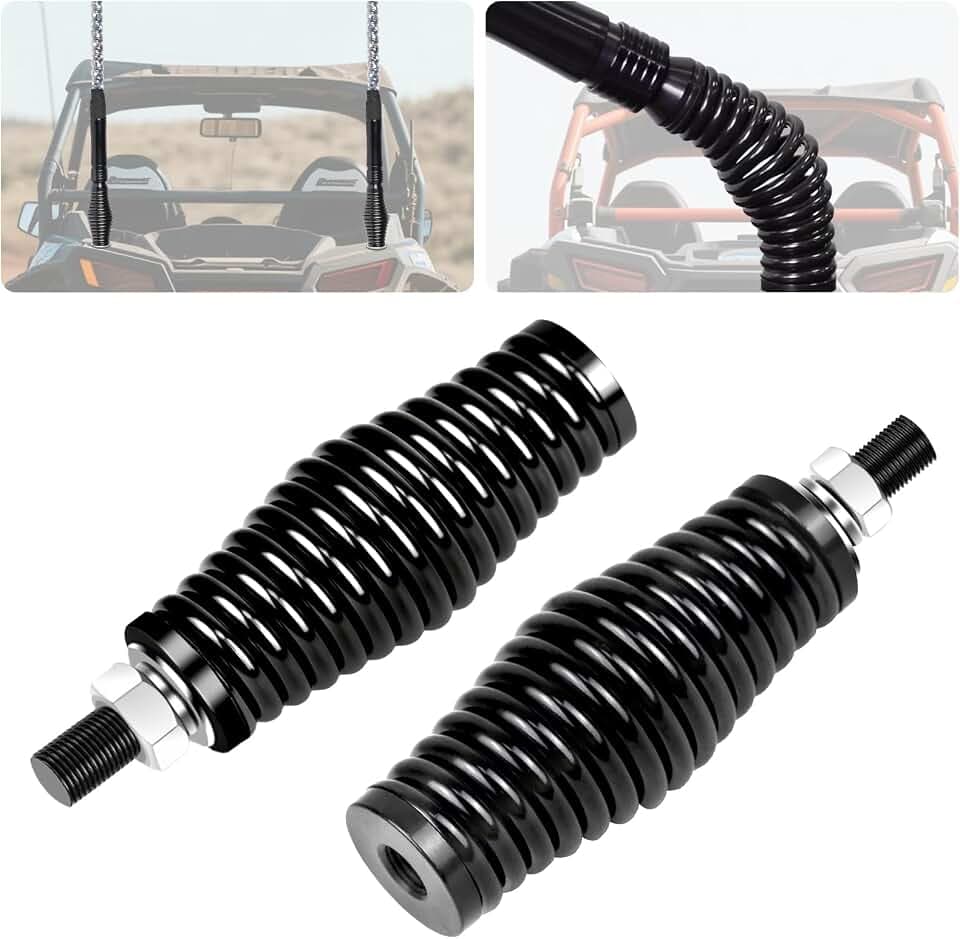 Tavaray 2PCS Whip Lights Spring Mounting Base Quick Release for UTV ATV
