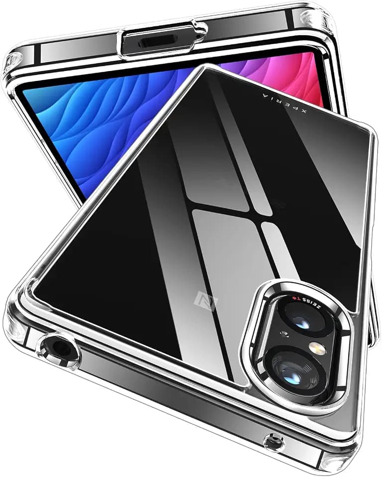 Crystal Clear Hülle für Sony Xperia 5 V, Stoßfeste Kratzfeste Schutzhülle Transparent Case Dünne Handyhülle Sony Xperia 5V – Durchsichtig