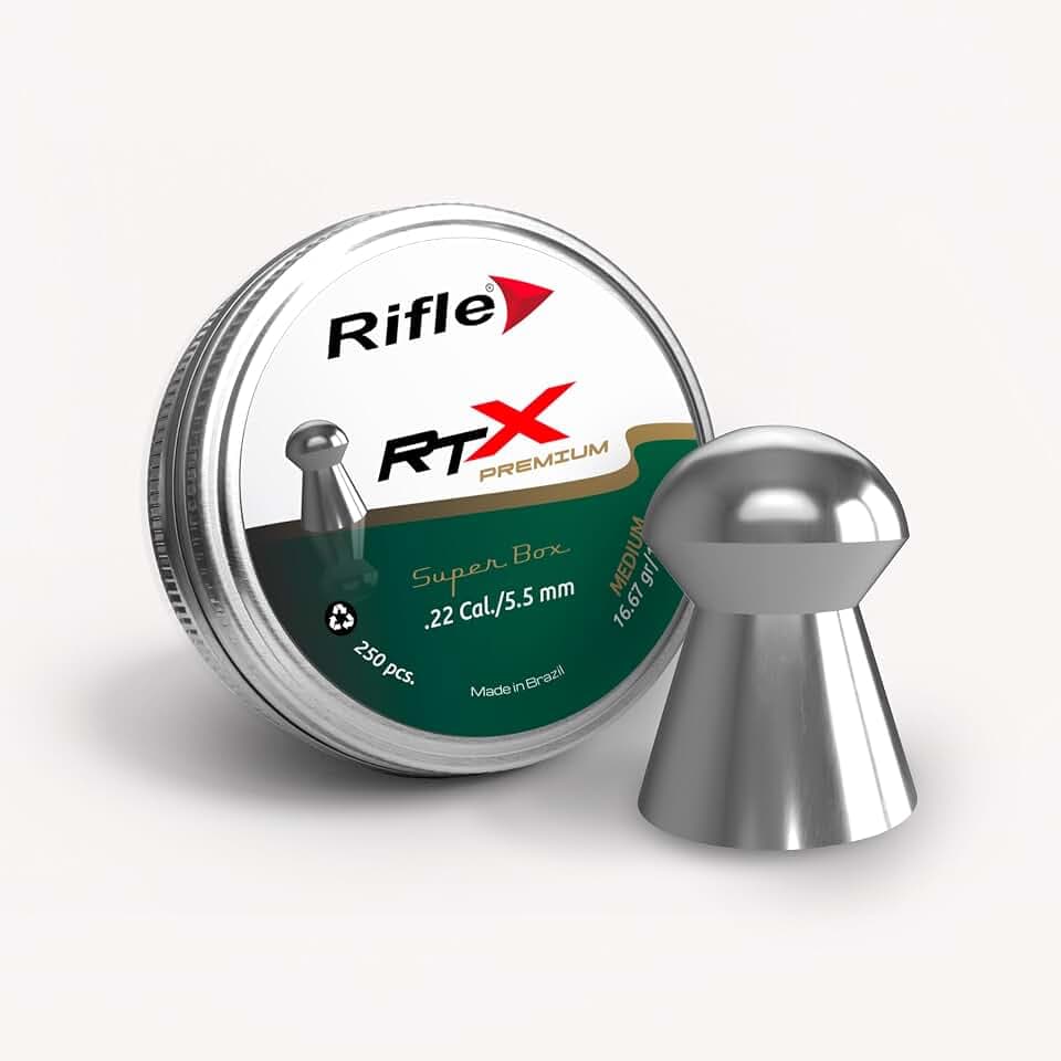 Rifle Air Gun Pellets | .177, .22, .25, .30, .35 Calibers | Rounded, Domed, Hollow Point, Slug Heads | Various Weights for Target Shooting, Hunting, and Recreation | 50-500 Count