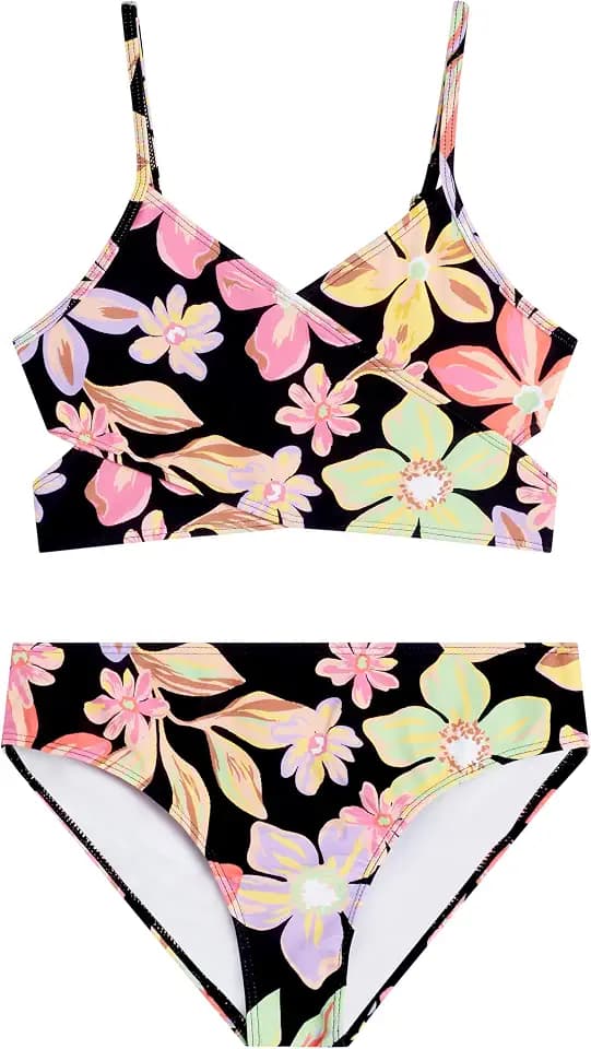 Kanu Surf Girls' Coral Reef Beach Sport Wrap Around Bikini 2-piece Swimsuit