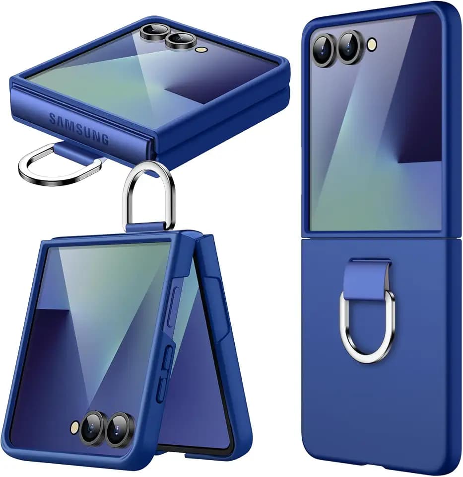 JETech Case for Samsung Galaxy Z Flip 7, Blue Shadow