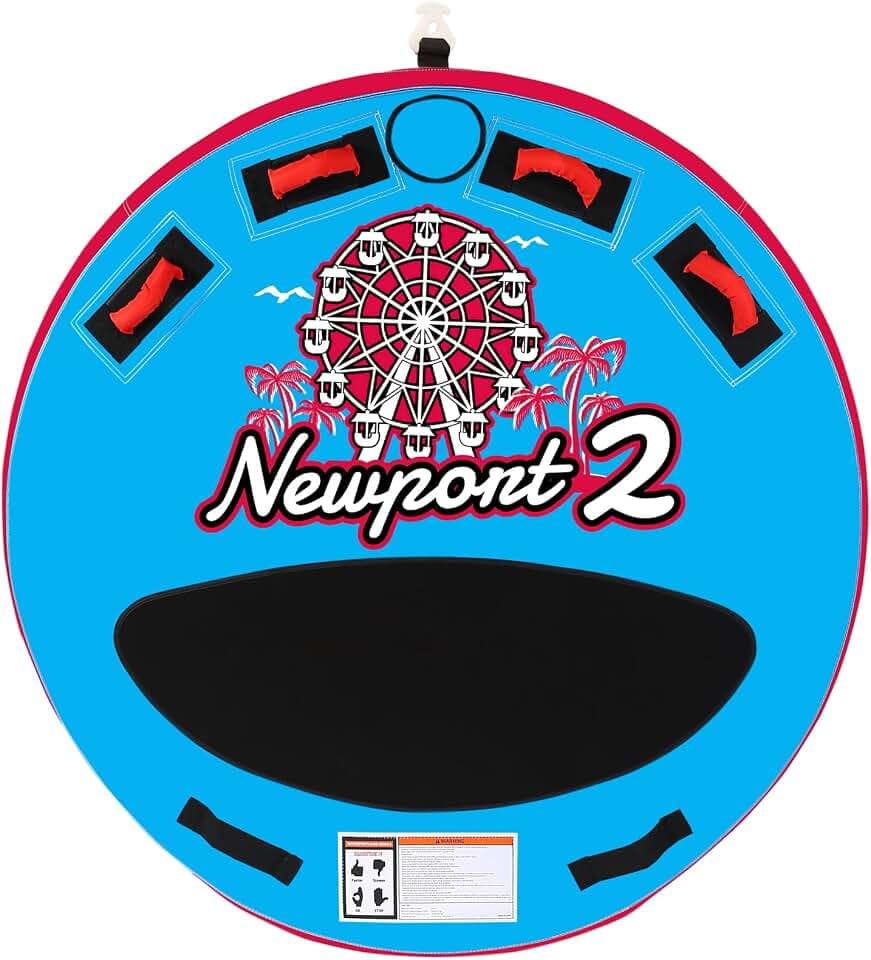 Swonder Towable Tubes for Boating, 65’’ & 75’’ Boat Tubes and Towables - Newport Classic Round Inflatable Tubes for Boats to Pull