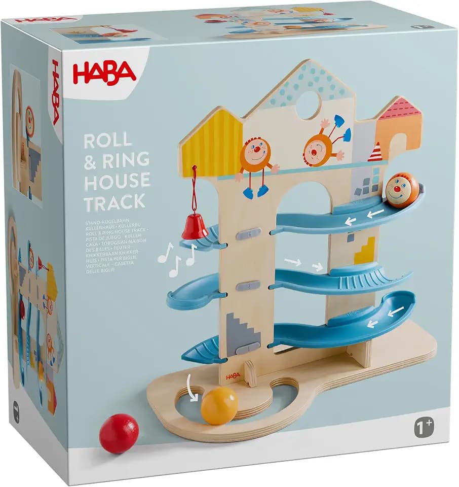 HABA Stand-Kugelbahn Kullerhaus - Holz Kugelbahn ab 1 Jahr