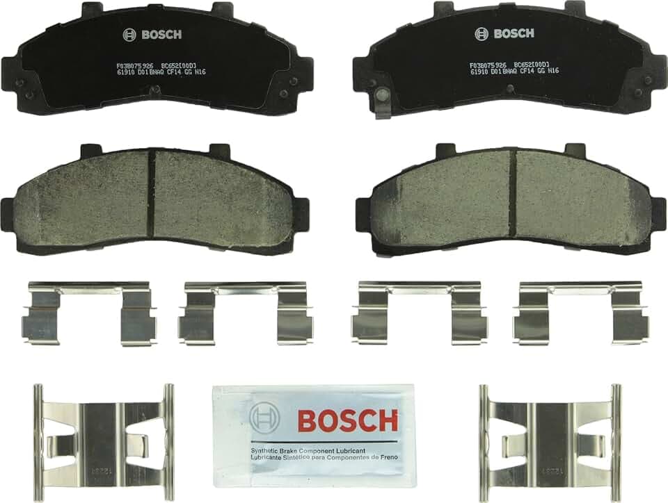 BOSCH BC652 QuietCast Premium Ceramic Disc Brake Pad Set - Front